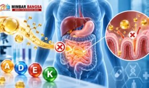Ilustrasi abetalipoproteinemia sebagai kelainan genetik yang mengganggu penyerapan lemak dan vitamin larut lemak