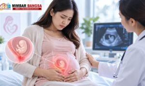 Ilustrasi abortus imminens atau ancaman keguguran pada awal kehamilan
