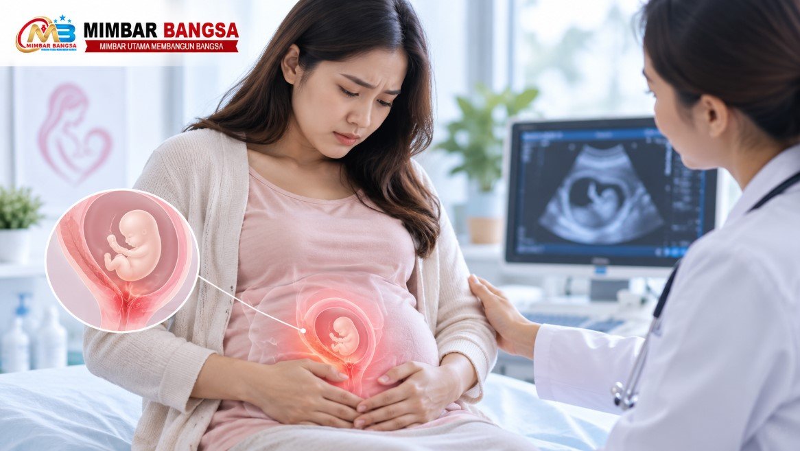 Ilustrasi abortus imminens atau ancaman keguguran pada awal kehamilan