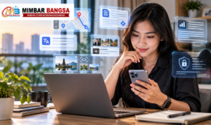 Ilustrasi penggunaan AI dalam kehidupan sehari-hari di Indonesia Ilustrasi penggunaan AI dalam kehidupan sehari-hari di Indonesia