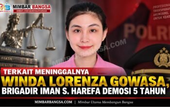 Brigadir Iman Harefa dijatuhi sanksi demosi 5 tahun terkait meninggalnya Winda Lorenza Gowasa