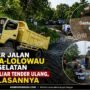 Ilustrasi proyek peningkatan struktur Jalan Provinsi Ruas Duria-Lolowau, Kabupaten Nias Selatan.