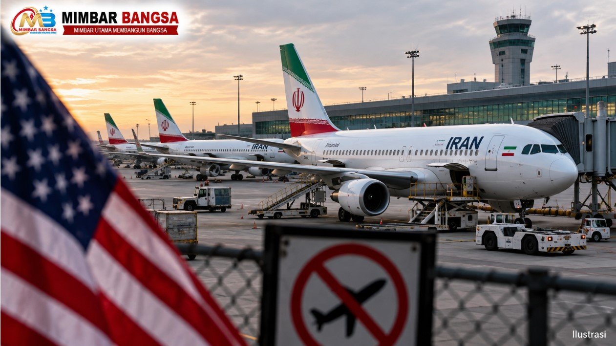 Pesawat maskapai Iran di tengah tekanan sanksi Amerika Serikat terhadap sektor penerbangan Iran