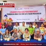 Seksama Sarumaha membuka Lokakarya Finalisasi Perbup PAUD Satu Tahun Prasekolah di Teluk Dalam, Nias Selatan
