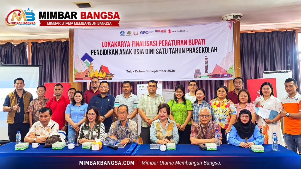 Seksama Sarumaha membuka Lokakarya Finalisasi Perbup PAUD Satu Tahun Prasekolah di Teluk Dalam, Nias Selatan Seksama Sarumaha membuka Lokakarya Finalisasi Perbup PAUD Satu Tahun Prasekolah di Teluk Dalam, Nias Selatan