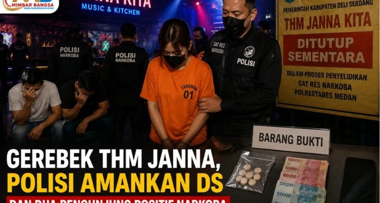 THM Janna Patumbak Digerebek, Polisi Sita 5 Pil Ekstasi