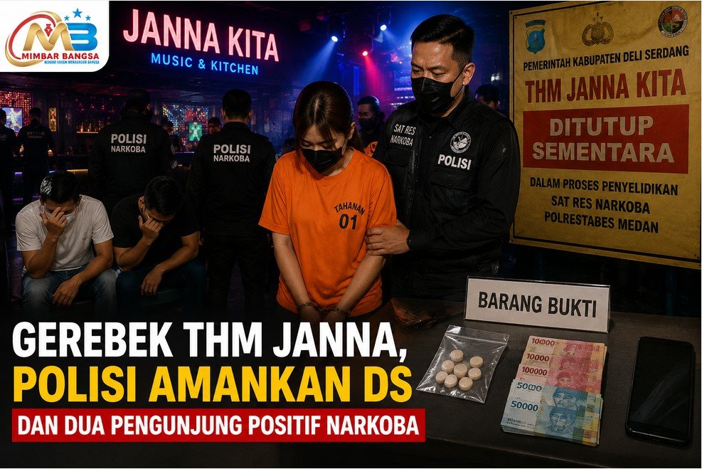 THM Janna Patumbak Digerebek, Polisi Sita 5 Pil Ekstasi