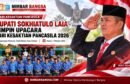Bupati Nias Selatan Sokhiatulo Laia memimpin Upacara Hari Kesaktian Pancasila 2026 di Lapangan Orurusa, Teluk Dalam.