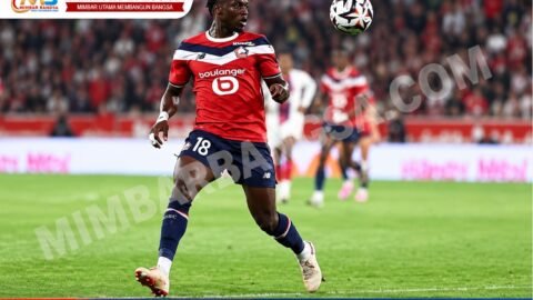 Calvin Verdonk (Lille OSC) dalam pertandingan menghadapi Le Havre pada 3 Mei 2026. Verdonk kembali mendapatkan kesempatan bermain ketika Lille mengalahkan Le Havre 1-0 pada 10 Oktober 2026. Foto: Philippe Lecoeur/FEP/Icon Sport via Getty Images.