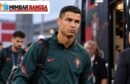Cristiano Ronaldo bersama Timnas Portugal sebelum meninggalkan kamp di Kopenhagen
