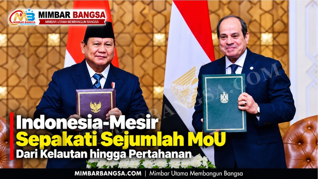 Prabowo dan El-Sisi Sepakati Empat MoU, Indonesia-Mesir Perkuat Kerja Sama Pertahanan 37 Indonesia-Mesir Sepakati 4 MoU, Bahas Pertahanan
