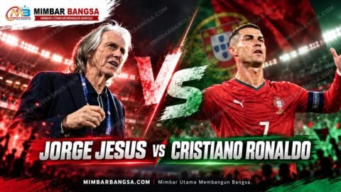 Jorge Jesus dan Cristiano Ronaldo dalam polemik Timnas Portugal berdasarkan survei publik Portugal