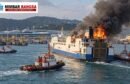 KMP Batumandi terbakar saat mendekati Pelabuhan Merak, 20 Oktober 2026. ASDP: seluruh penumpang dievakuasi, sementara penyebab kebakaran masih diselidiki.