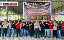 Kasat Lantas Polres Nias Ipda Ovaroni Zendrato menghadiri pembukaan Turnamen Futsal Bikers Nias 2026 di Gunungsitoli