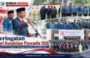 Ketua PTTUN Medan Dr. Disiplin F. Manao saat Upacara Hari Kesaktian Pancasila 2026 di Kota Medan
