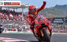 Marc Marquez pembalap Ducati Lenovo Team pemenang sprint MotoGP Mandalika 2026.