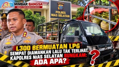 Mobil L300 bermuatan LPG yang sempat diamankan di Polres Nias Selatan