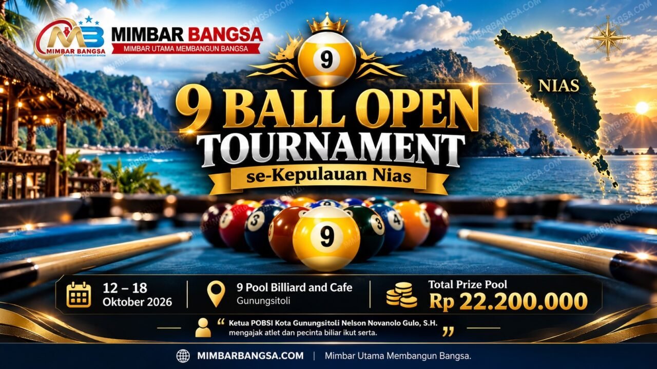 Open Turnamen Biliar 9 Ball se-Kepulauan Nias Digelar di Gunungsitoli, Hadiah Rp22,2 Juta 37 Open Turnamen Ball