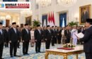 Presiden Prabowo Subianto melantik pejabat Kabinet Merah Putih di Istana Negara Jakarta