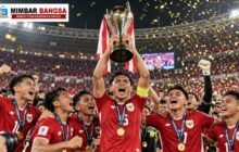 Timnas Indonesia merayakan keberhasilan menjuarai FIFA ASEAN Cup 2026 setelah mengalahkan Thailand lewat adu penalti di Stadion Utama Gelora Bung Karno, Jakarta.