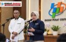 Wakil Menko Perekonomian Dradjad Hari Wibowo dan Kepala BPS Amalia Adininggar Widyasanti membahas pertumbuhan ekonomi daerah untuk target 2027