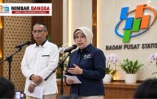 Wakil Menko Perekonomian Dradjad Hari Wibowo dan Kepala BPS Amalia Adininggar Widyasanti membahas pertumbuhan ekonomi daerah untuk target 2027