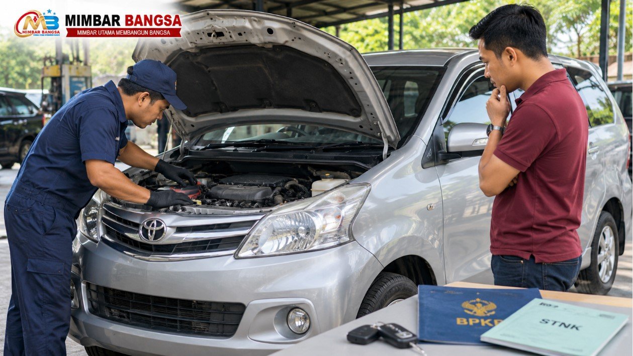 Panduan Membeli Toyota Avanza Bekas: Pemeriksaan Kondisi dan Dokumen 1 Pemeriksaan mesin Toyota Avanza bekas dan kelengkapan dokumen kendaraan sebelum pembelian.